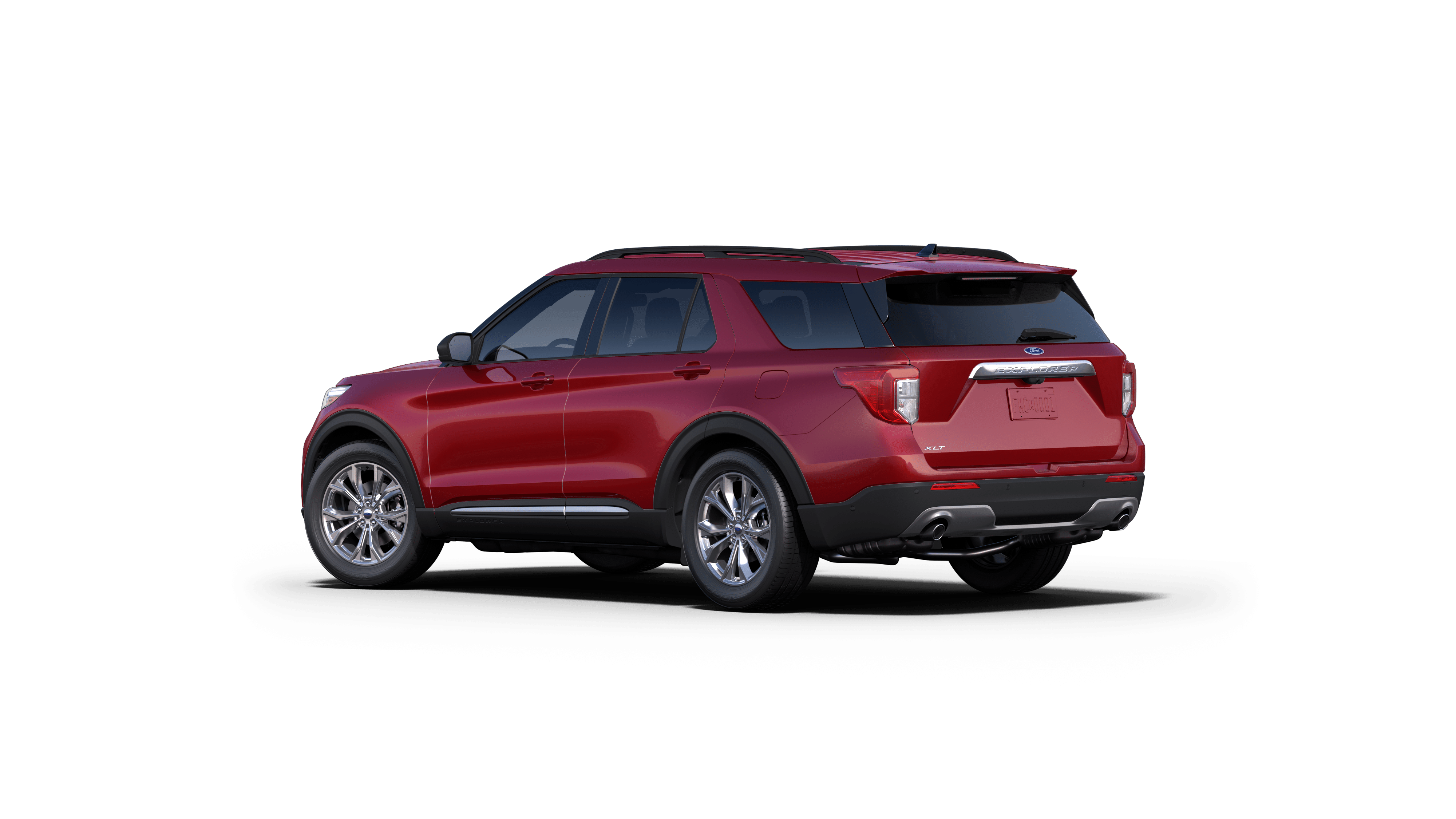 New Rapid Red Metallic Tinted Clearcoat 2021 Ford Explorer XLT RWD for ...